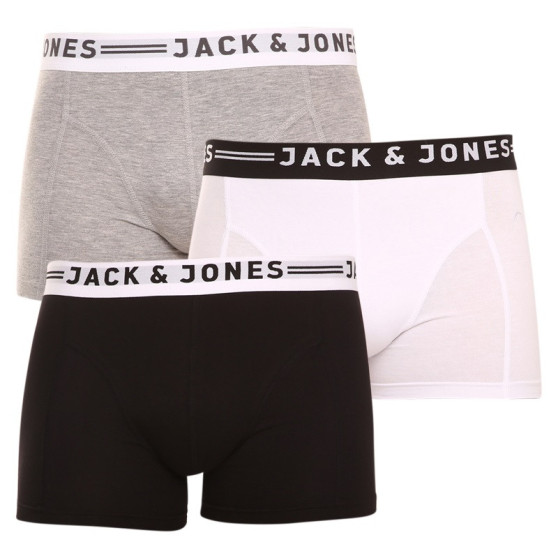 3PACK meeste bokserid Jack and Jones mitmevärviline (12081832 - light grey)