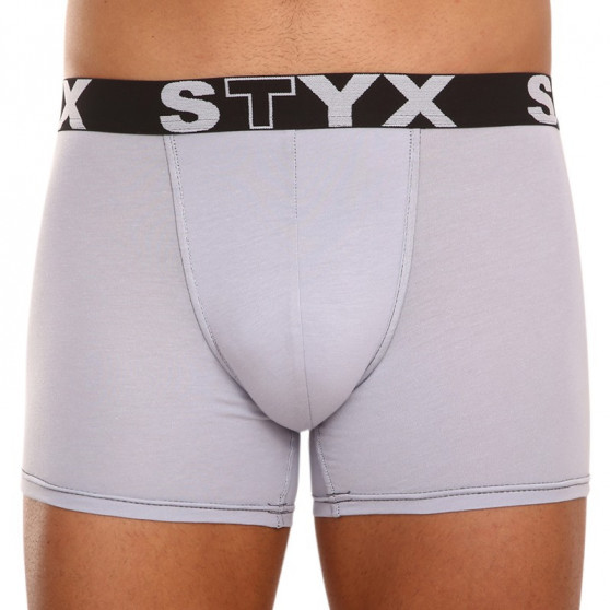 3PACK meeste bokserid Styx pikad sportlikud elastsed mitmevärvilised püksid (U9696167)