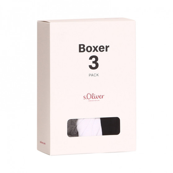 3PACK meeste bokserid S.Oliver mitmevärvilised püksid (JH-34B-23757453)