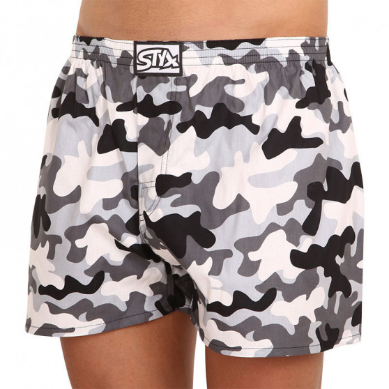 Meeste bokserid Styx art classic rubber oversized camouflage (E1457)