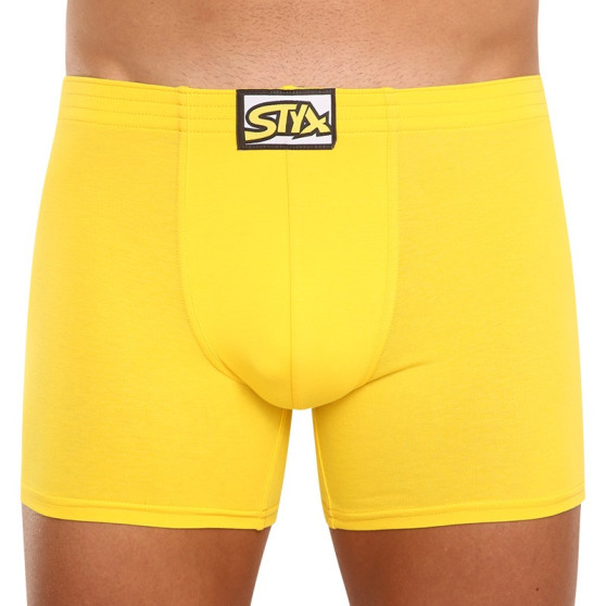 Meeste bokserid Styx long classic elastic yellow (F1068)