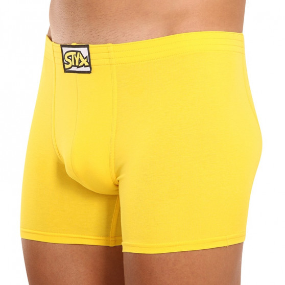 Meeste bokserid Styx long classic elastic yellow (F1068)