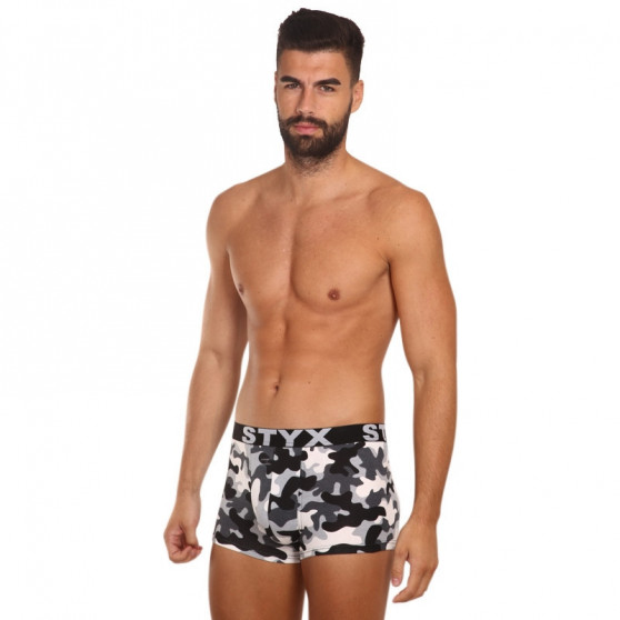 Meeste bokserid Styx art sports rubber oversized camouflage (R1457)