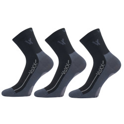 3PACK sokid VoXX mustad (Barefootan-black)