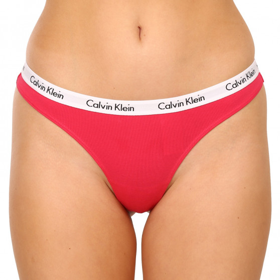 3PACK naiste stringid Calvin Klein ülevärvilised mitmevärvilised (QD3800E-658)