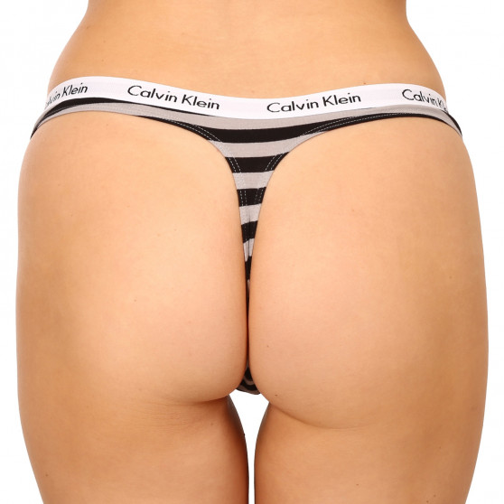 3PACK naiste stringid Calvin Klein ülevärvilised mitmevärvilised (QD3800E-658)