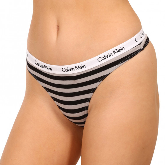 3PACK naiste stringid Calvin Klein ülevärvilised mitmevärvilised (QD3800E-658)