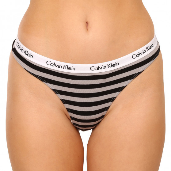 3PACK naiste stringid Calvin Klein ülevärvilised mitmevärvilised (QD3800E-658)