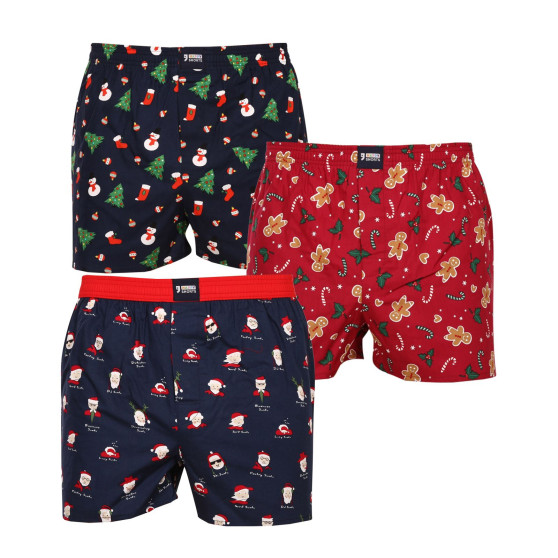 3PACK meeste bokserid Happy Shorts mitmevärviline (HS 2838586)