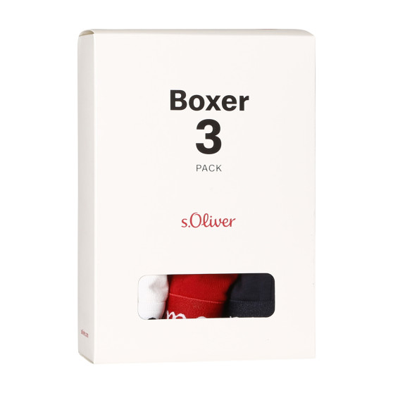 3PACK meeste bokserid S.Oliver mitmevärvilised püksid (JH-34B-51136323)