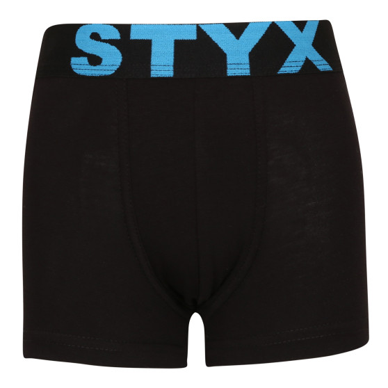 Laste bokserid Styx sportlik elastne must (GJ961)