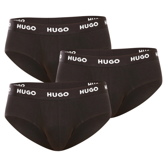 3PACK meeste aluspüksid HUGO must (50469763 001)