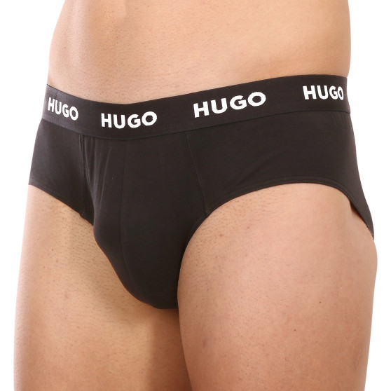 3PACK meeste aluspüksid HUGO must (50469763 001)