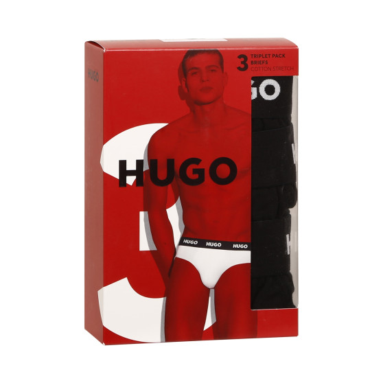 3PACK meeste aluspüksid HUGO must (50469763 001)