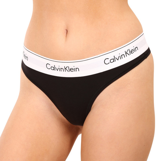 Naiste stringid Calvin Klein must (F3786E-001)