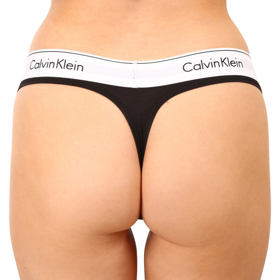 Naiste stringid Calvin Klein must (F3786E-001)