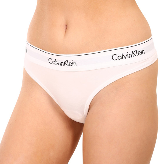 Naiste stringid Calvin Klein valge (F3786E-100)