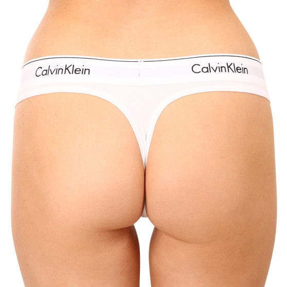 Naiste stringid Calvin Klein valge (F3786E-100)