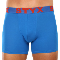 Meeste bokserid Styx long sport elastic blue (U1167)