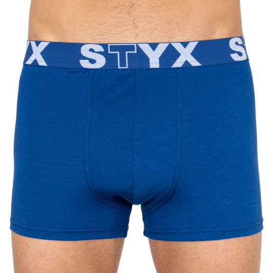 3PACK meeste bokserid Styx sports rubber oversized sinine (3R96879)