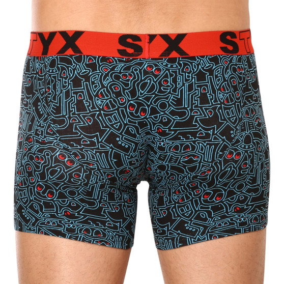 Meeste bokserid Styx long art sports rubber doodle (U1256)