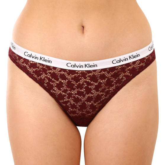 3PACK naiste aluspüksid Calvin Klein ülisuured mitmevärvilised aluspüksid (QD3975E-BP7)