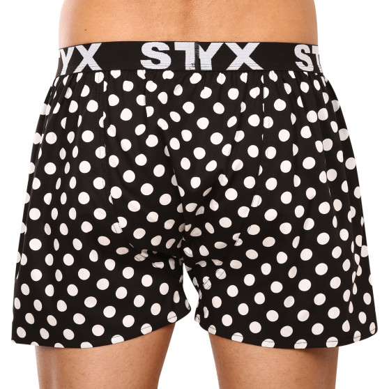 Meeste bokserid Styx art sportlik kummi polka dots (B1650)