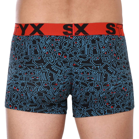 Meeste bokserid Styx art sports rubber oversized doodle (R1256)