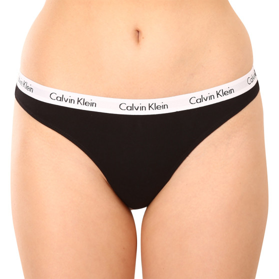 3PACK naiste stringid Calvin Klein must (QD3587E-001)