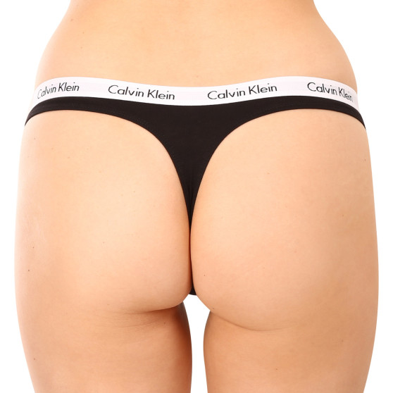 3PACK naiste stringid Calvin Klein must (QD3587E-001)