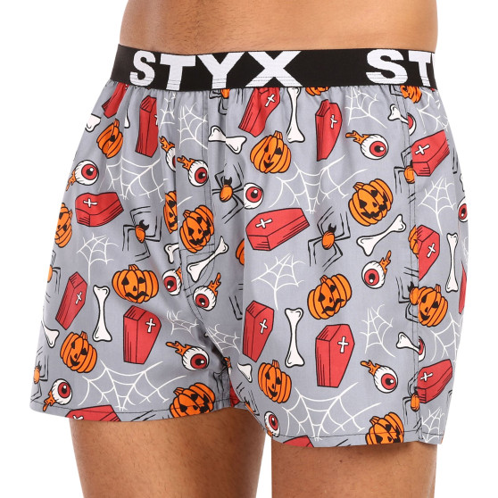 Meeste bokserid Styx art sports kummist Halloween kirstud (B1752)