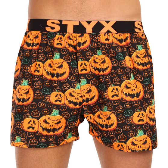 Meeste bokserid Styx art sports rubber Halloween kõrvitsad (B1755)