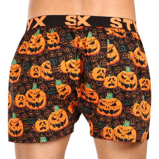 Meeste bokserid Styx art sports rubber Halloween kõrvitsad (B1755)