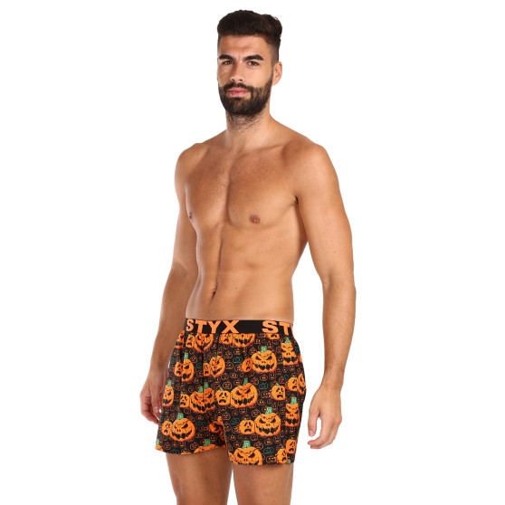 Meeste bokserid Styx art sports rubber Halloween kõrvitsad (B1755)