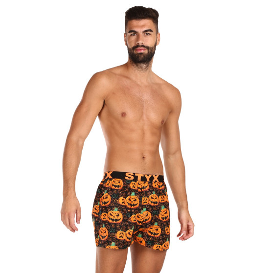 Meeste bokserid Styx art sports rubber Halloween kõrvitsad (B1755)