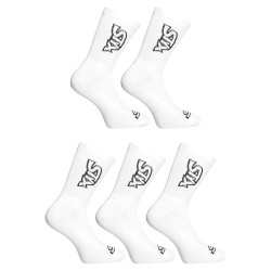 5PACK sokid Styx kõrge valge (5HV1061)