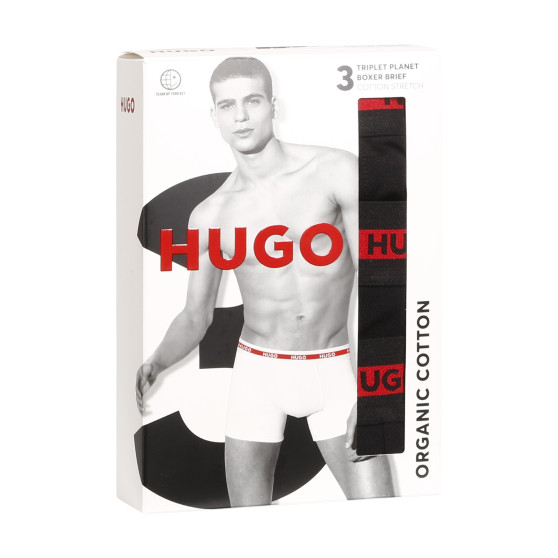 3PACK meeste bokserid HUGO mustad (50496713 002)