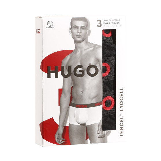 3PACK meeste bokserid HUGO mustad (50496723 001)