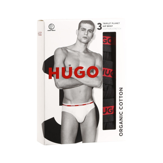 3PACK meeste aluspüksid HUGO must (50492378 002)