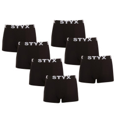 7PACK meeste bokserid Styx sport elastne must (7G960)