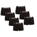 7PACK meeste bokserid Styx sport elastne must (7G960)