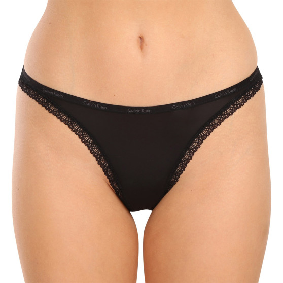 Naiste stringid Calvin Klein must (D3445E-001)