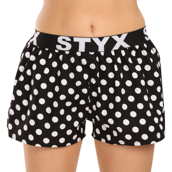 Naiste bokserid Styx art sportlik kummi polka dots (T1650)