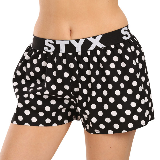 Naiste bokserid Styx art sportlik kummi polka dots (T1650)