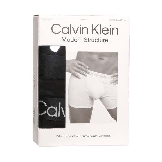 3PACK meeste bokserid Calvin Klein mustad (NB2971A-7VI)