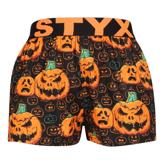 Laste bokserid Styx art sport kummi Halloween kõrvitsad (BJ1755)