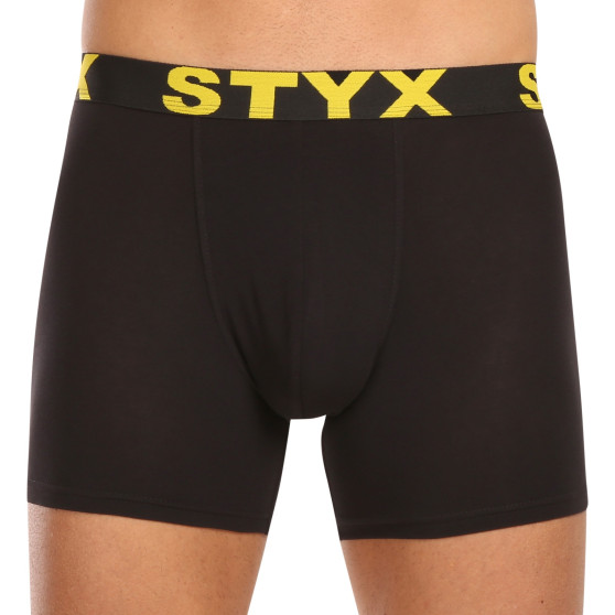 10PACK meeste bokserid Styx long sport elastic black (10U9601)