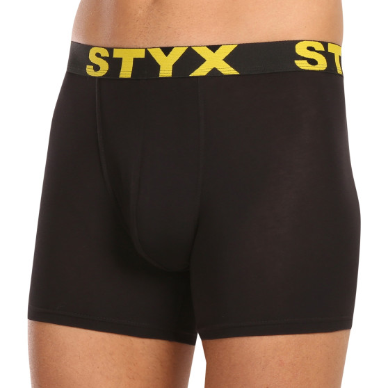 10PACK meeste bokserid Styx long sport elastic black (10U9601)