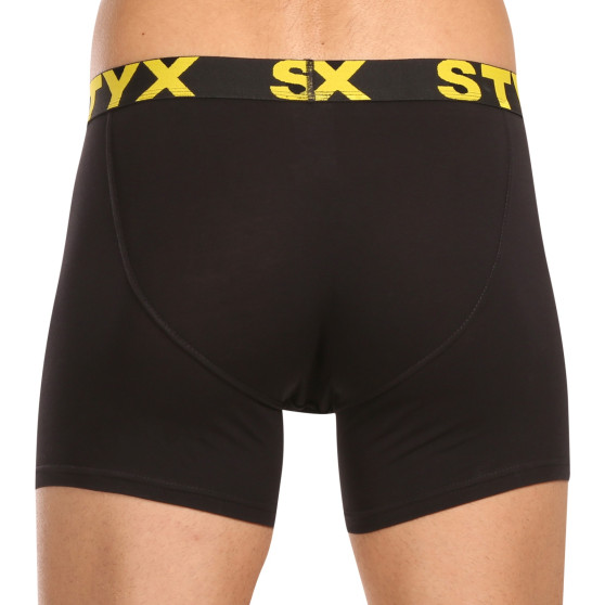 10PACK meeste bokserid Styx long sport elastic black (10U9601)