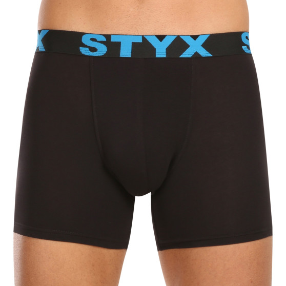 10PACK meeste bokserid Styx long sport elastic black (10U9601)